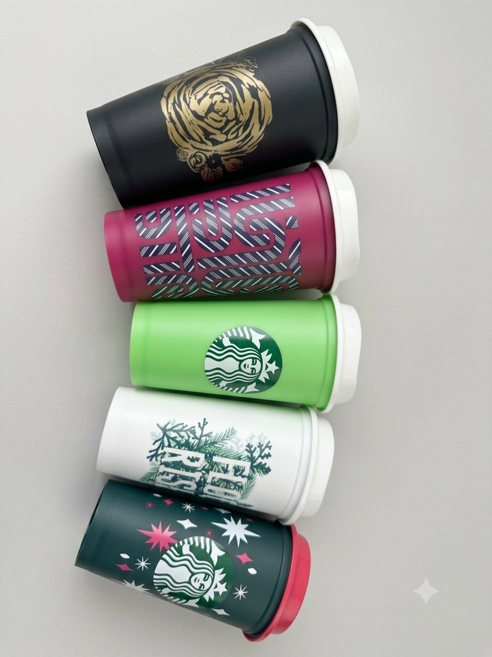 Starbucks Tumblers - Black, Magenta, Green, White, Teal